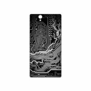 MAHOOT Black Printed Circuit Board Cover Sticker for Sony Xperia Z