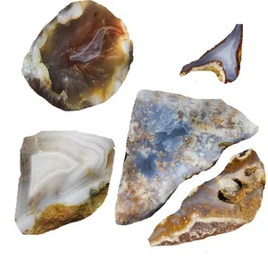 سنگ راف عقیق سلیمانی مدل G58 مجموعه 5 عددی