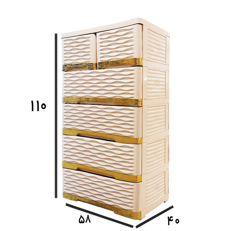 فایل کشویی الوند پلاستیک طرح موج کد 715