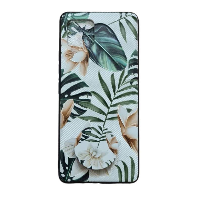کاور طرح هاوایی کد 462 مناسب برای گوشی موبایل سامسونگ Galaxy A42 به همراه پاپ سوکت