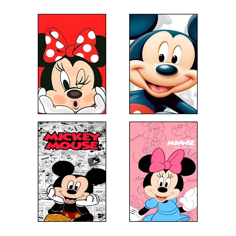تابلو شاسي کارنيکا طرح میکی موس mikey mouse کد 88883 مجموعه 4 عددی