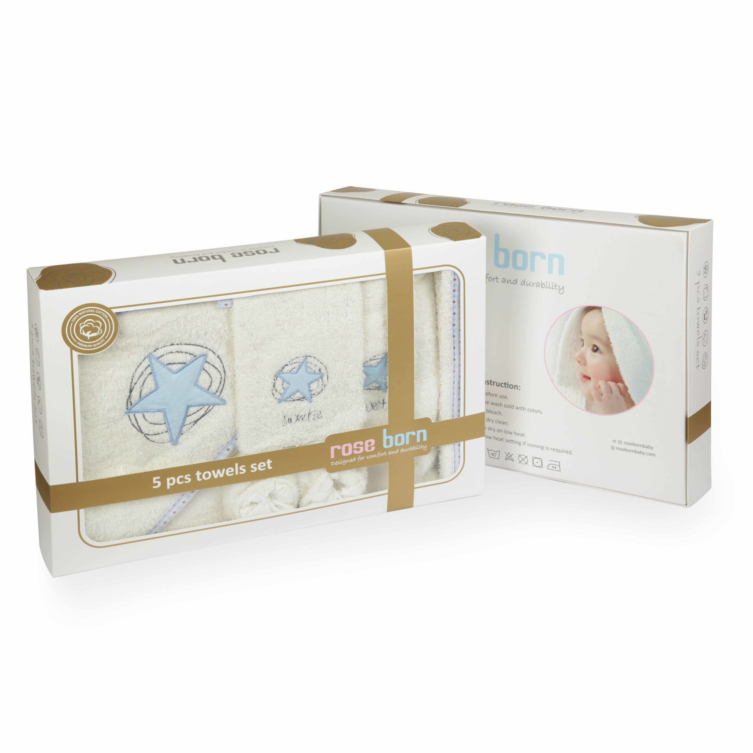 ست حوله پنج تکه رزبورن مدل BROOKS JUNGLE