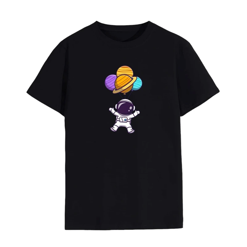 تی شرت لانگ آستین کوتاه زنانه مدل فضانورد کد 12