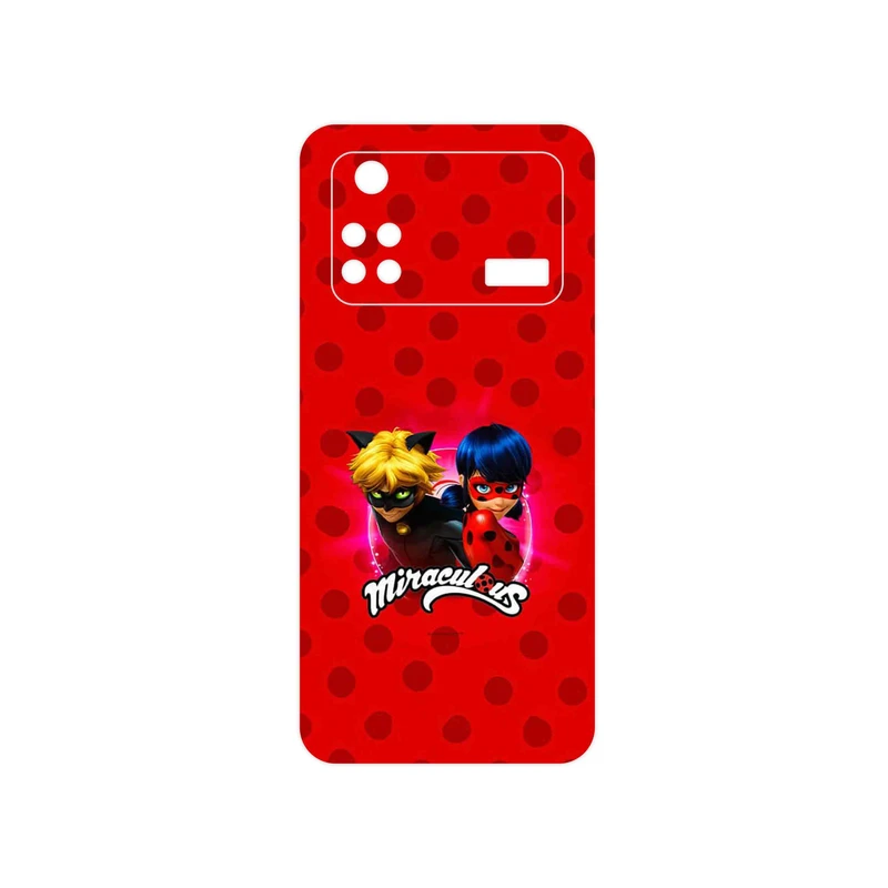 برچسب پوششی ماهوت مدل Ladybug and Cat Noir مناسب برای گوشی موبایل شیائومی Poco M4 Pro 4G