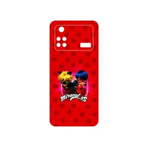 MAHOOT Ladybug and Cat Noir Cover Sticker for Xiaomi Poco M4 Pro 4G
