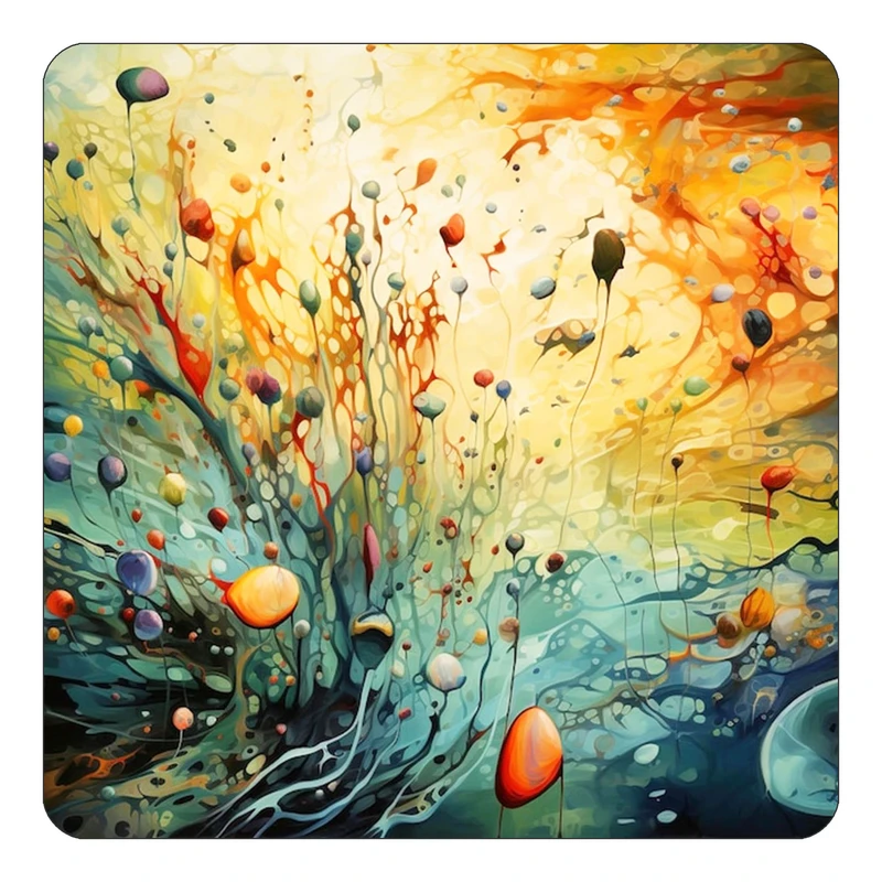 مگنت کاکتی طرح نقاشی رنگ روغن مدل mp70463