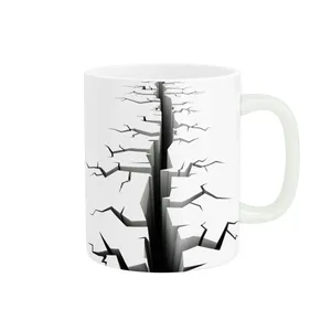 ماگ پاد آفرین طرح سه بعدی ترک خوردگی جذاب کد 910