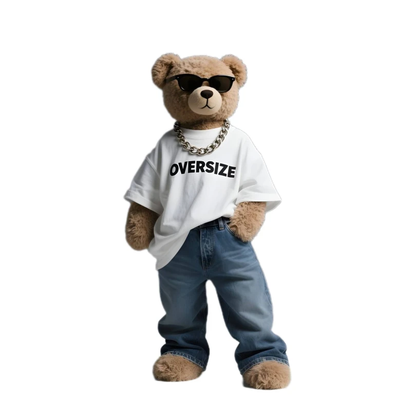 استیکر پارچه و لباس پاد آفرین مدل خرس کد 79