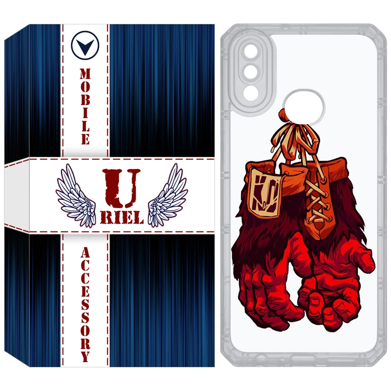 کاور یوریل مدل Clear کد 77 طرح دستکش مناسب برای گوشی موبایل سامسونگ Galaxy A10S / M10S