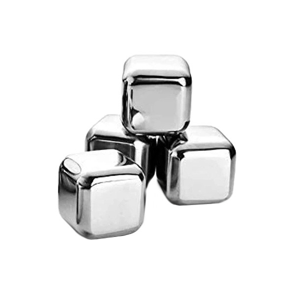 قالب یخ مدل استیل مکعبی مجموعه 4 عددی