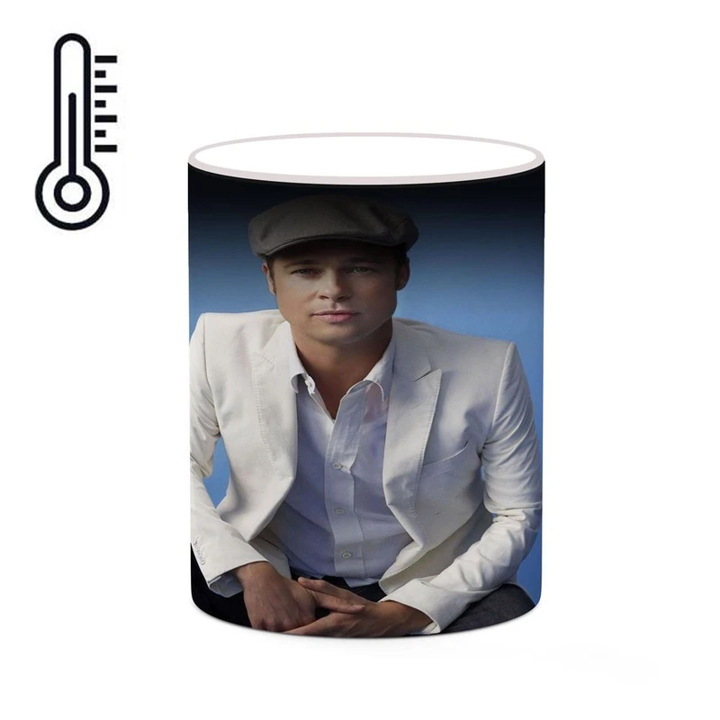 ماگ حرارتی کاکتی طرح برد پیت Brad Pitt مدل mgh25294