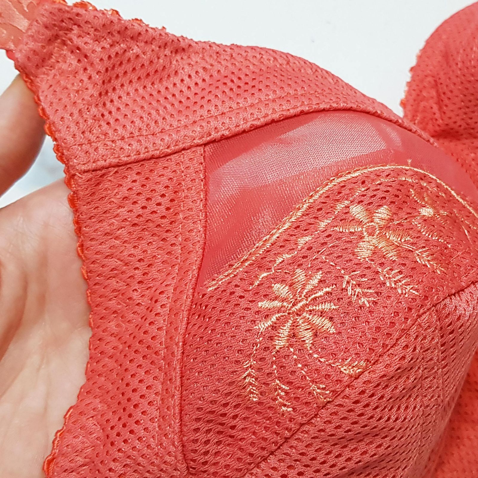 سوتین زنانه ماییلدا مدل بدون فنر سوزنی کد 5056 رنگ گلبهی - - 4