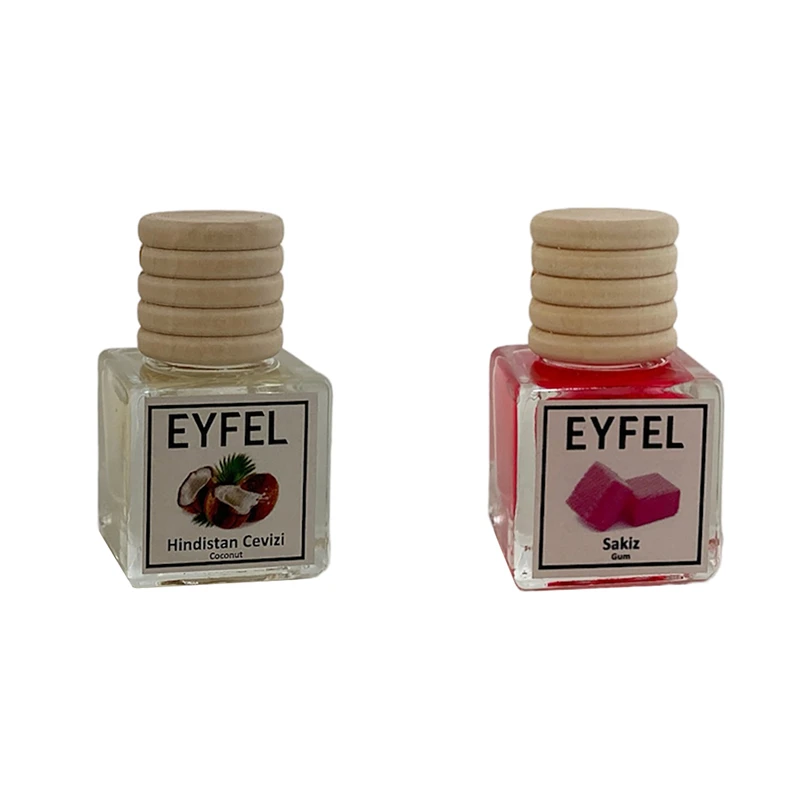 خوشبوکننده خودرو مدل نارگیل و آدامس حجم 10 میلی لیتر مجموعه 2 عددی