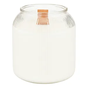 شمع دست ساز معطر مدل لونا با رایحه لوندر زمان اتمام ۳۰ ساعت