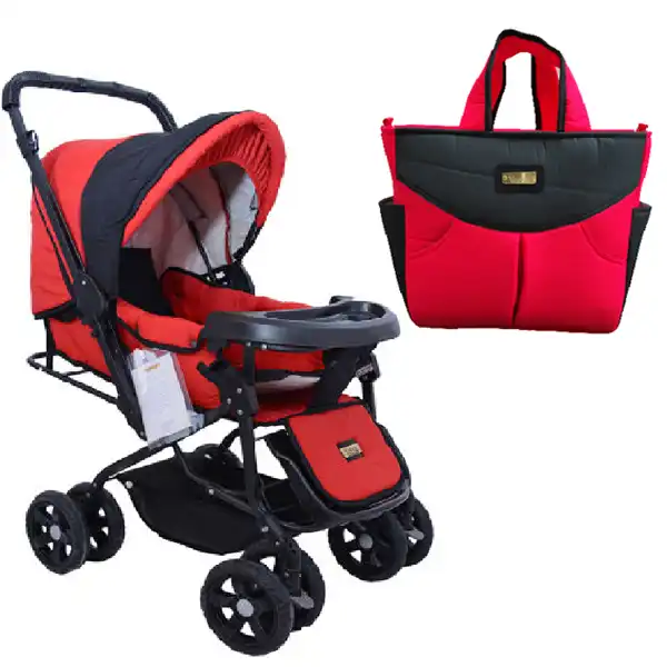 کالسکه کد 52 به همراه ساک لوازم کودک