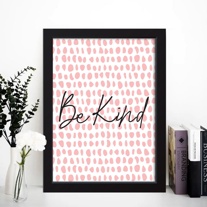 تابلو مدل مینیمال minimal Be kind کد A2935-b