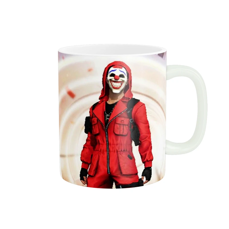 ماگ پاد آفرین طرح فری فایر مدل بندیت قرمز کد  1562