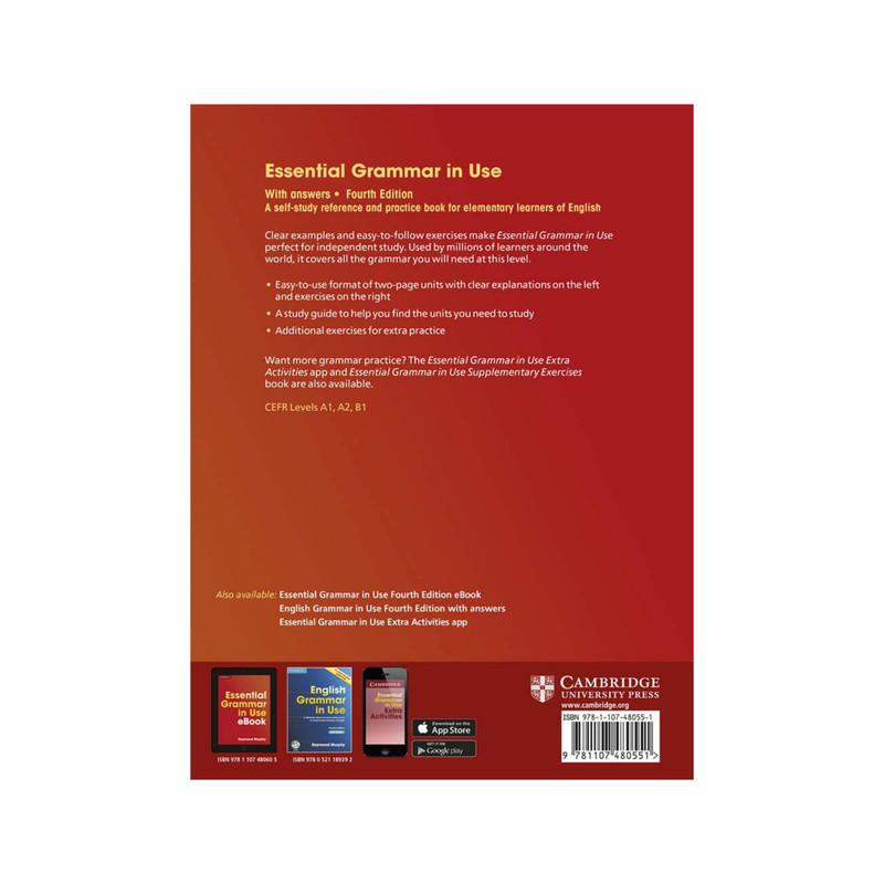کتاب Essential Grammar In Use with answers 4th اثر Raymond Murphy انتشارات کمبریج کتاب Essential Grammar In Use with answers 4th اثر Raymond Murphy انتشارات کمبریج