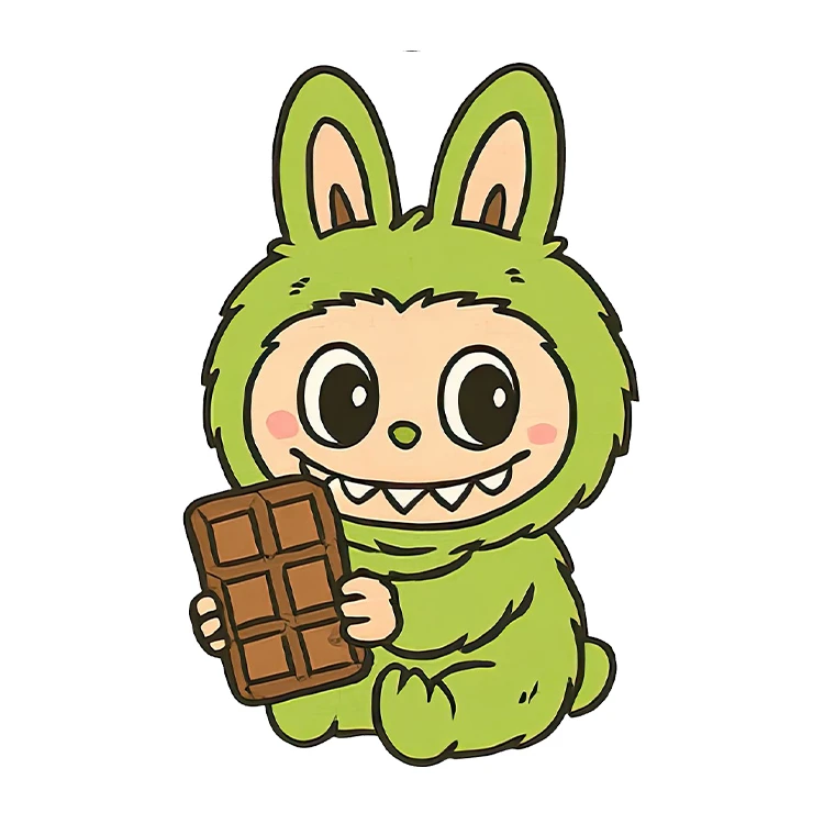 استیکر پارچه و لباس پاد آفرین مدل عروسک لبوبو کد S3126