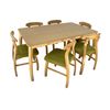 میز و صندلی ناهارخوری 6 نفره گالری چوب آشنایی مدل Khod-Kh-Bog