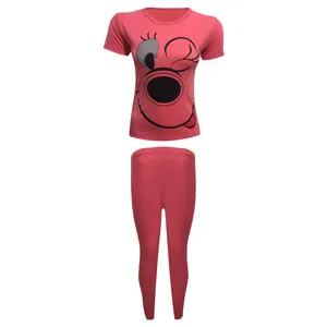 ست تی شرت آستین کوتاه و شلوار زنانه مدل الیزابت کد tm-167888 