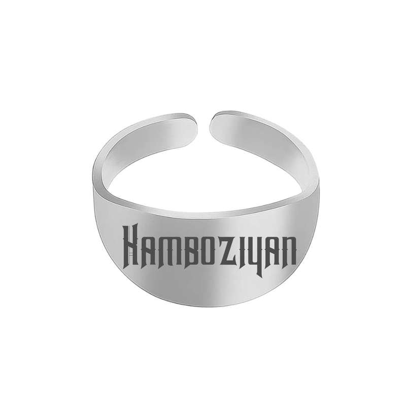 انگشتر نقره مردانه ترمه ۱ مدل کامبوزیان کد 343 RSIL