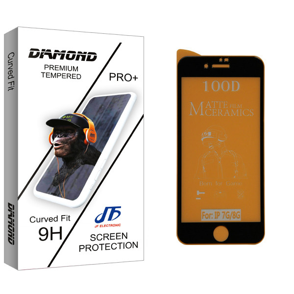 محافظ صفحه نمایش مات جی اف مدل Diamond glass مناسب برای گوشی موبایل اپل iphone 7/ 8