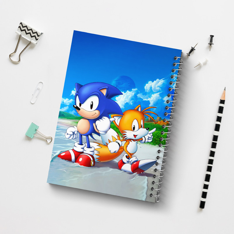 دفتر نقاشی 50 برگ خندالو طرح سونیک (Sonic) کد 37046