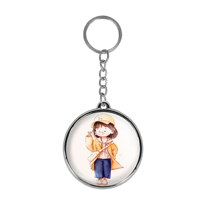 جاکلیدی خندالو طرح دخترانه کودکانه مدل دوطرفه کد 2870728708