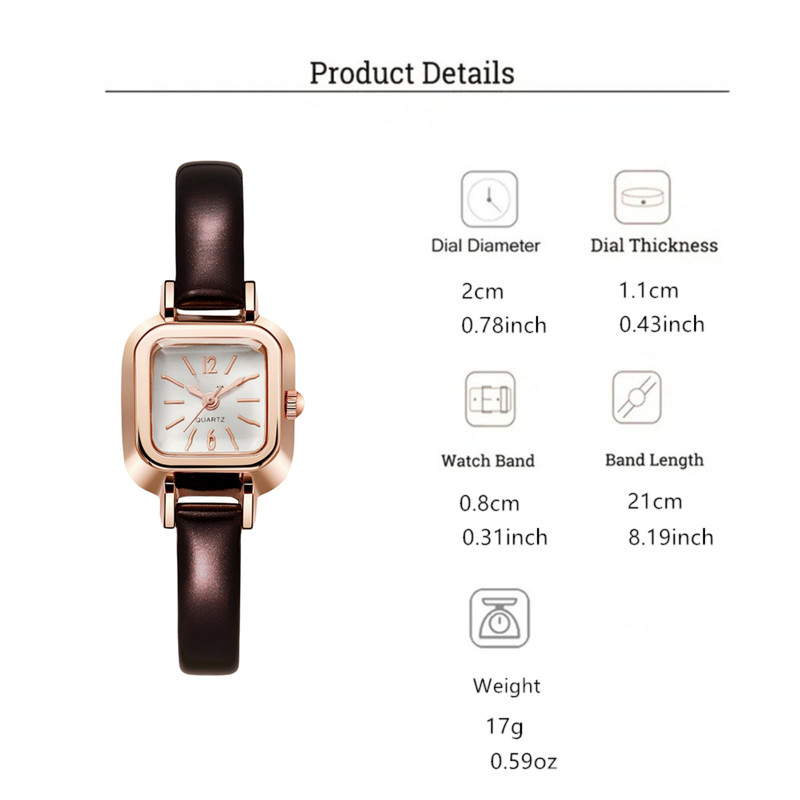 ساعت مچی عقربه ای زنانه مدل مینیمال کلاسیک بند چرم کد 1