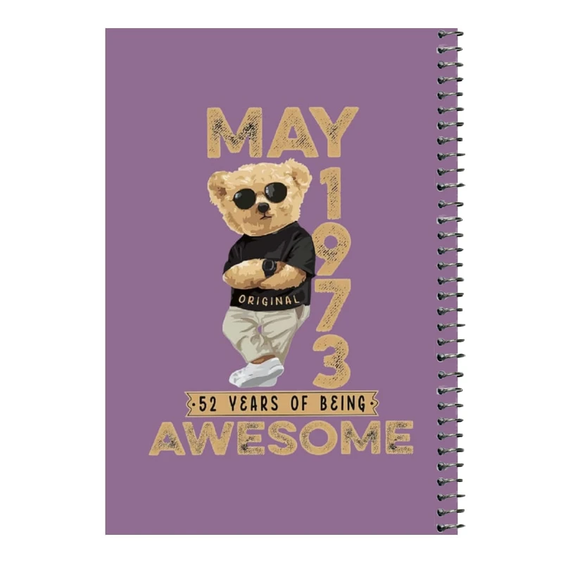 دفتر مشق 80 برگ اس جی مدل تدی عینک دودی    