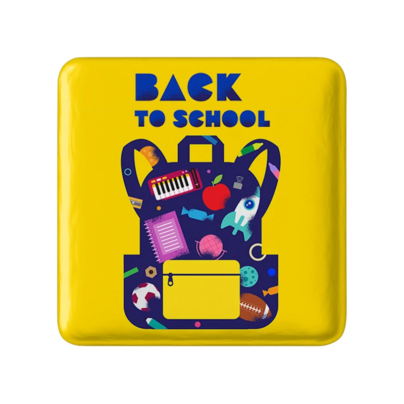 مگنت خندالو طرح بازگشت به مدرسه مدل مربعی کد 30020