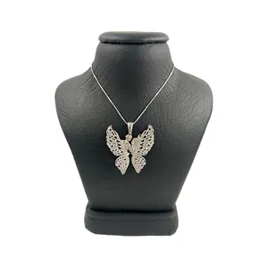 گردنبند نقره زنانه مدل بال فرشته مدل LOVE کد 17930