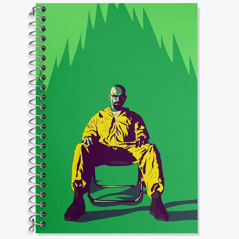 دفتر لغت 50 برگ خندالو مدل والتر وایت سریال بریکینگ بد Breaking Bad کد 13277