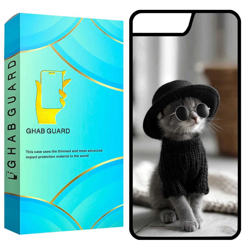 کاور قاب گارد طرح گربه مدل GCHP7P مناسب برای گوشی موبایل اپل iPhone 7 Plus / 8 Plus