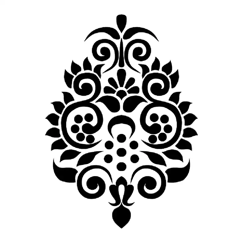 شابلون باتیس آرت طرح تذهیب کد 50-94