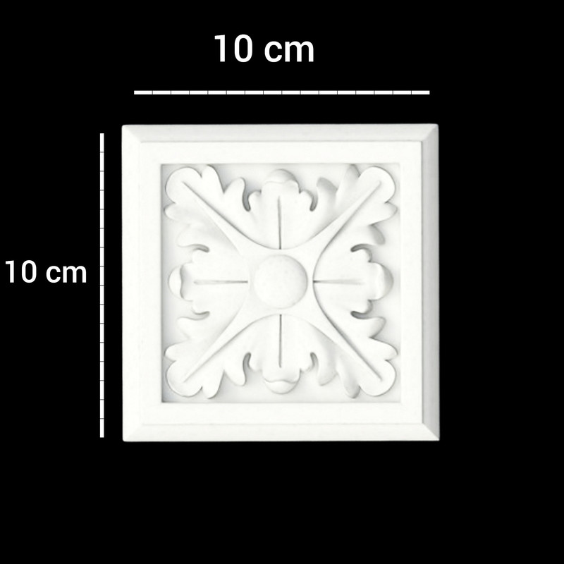 ابزار پیش ساخته مدل گل مربع 10x10 بسته 2 عددی