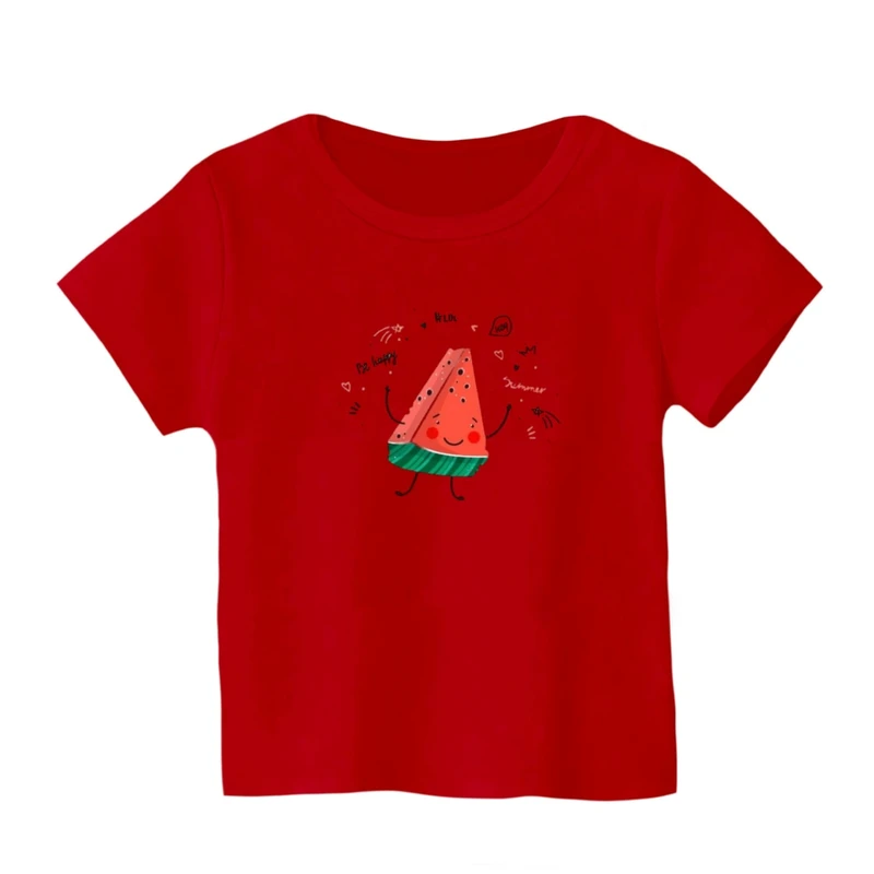 تی شرت آستین کوتاه بچگانه مدل هندوانه یلدایی کد 56