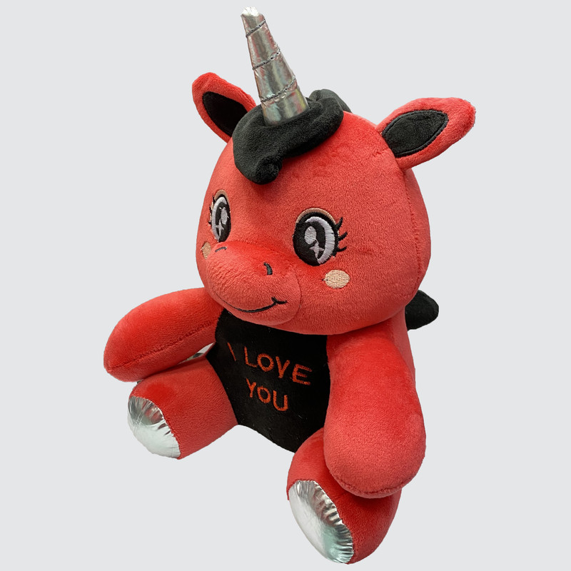 عروسک طرح اسب تک شاخ ارتفاع 30 سانتی متر