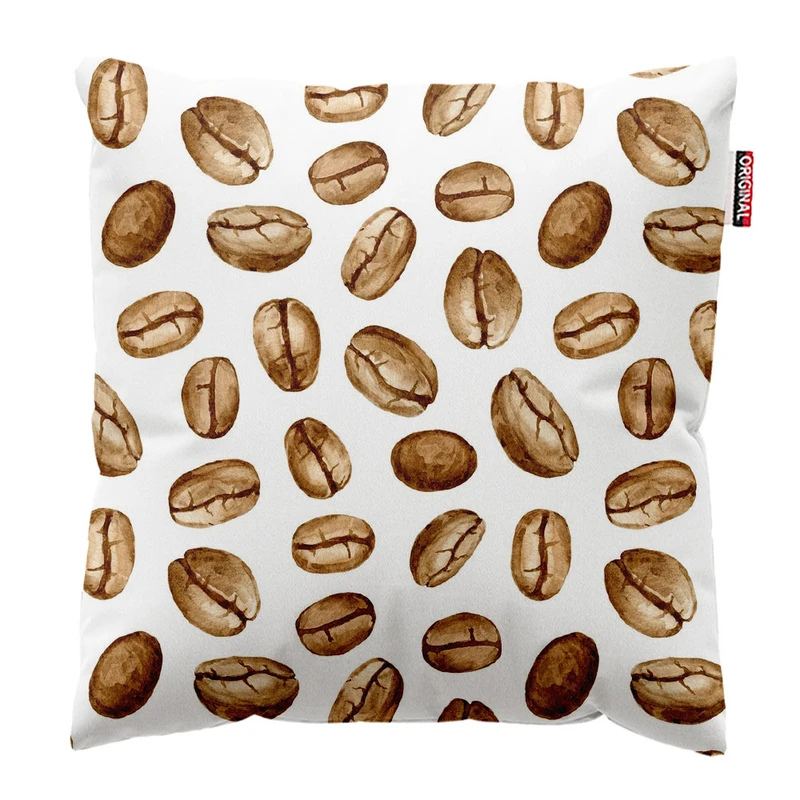   کوسن پاد آفرین طرح قهوه کافی کافه coffee کد 4055 سایز 30*30 سانتی متر