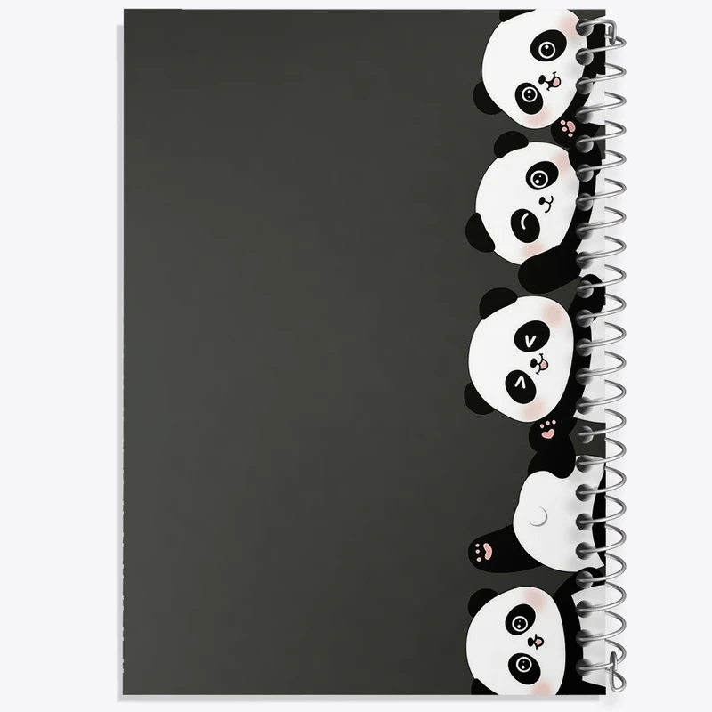 دفتر شطرنجی 50 برگ خندالو طرح پاندا کیوت کد N1727