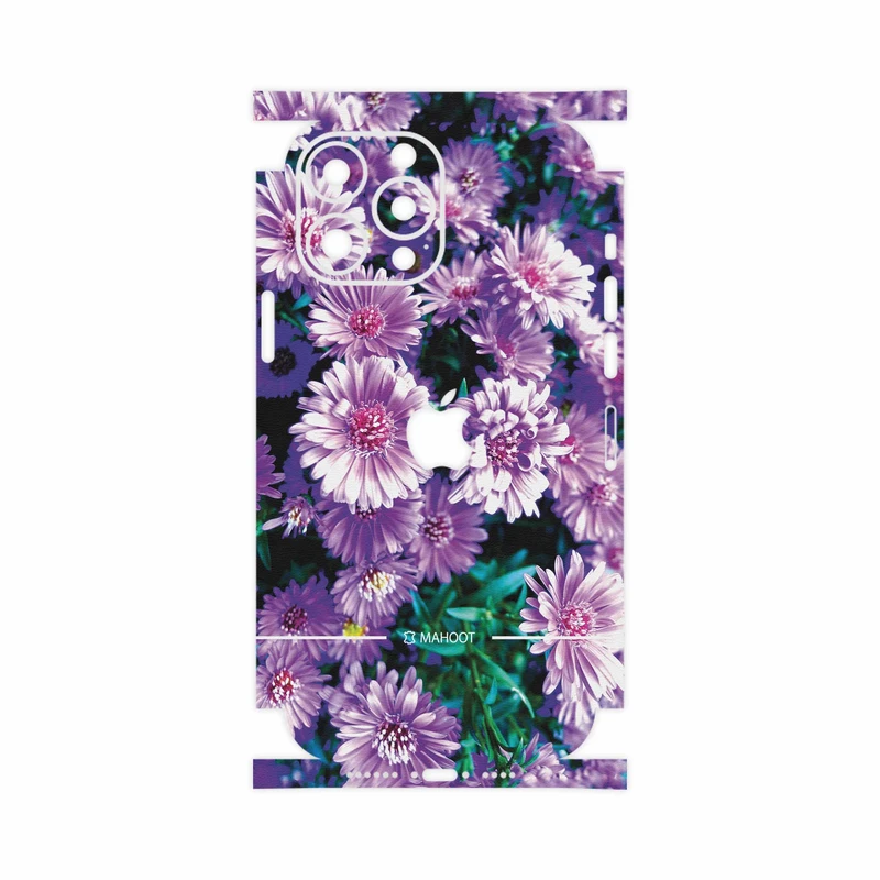 برچسب پوششی ماهوت مدل Purple-Flower-FullSkin مناسب برای گوشی موبایل اپل iPhone 13 Pro Max