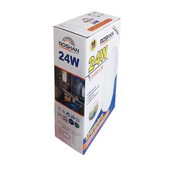 چراغ 24 وات روشن الکتریک مدل IP65 بیضی روکار