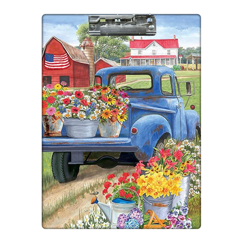 تخته شاسی طرح مزرعه گل ها کد 3103844 سایز A4