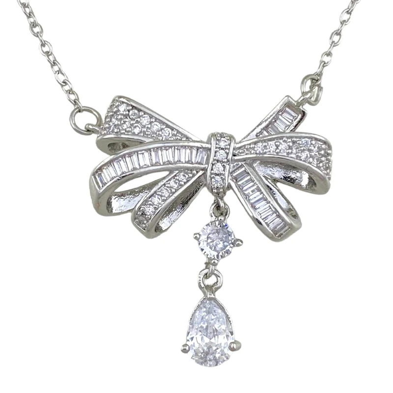 گردنبند زنانه مدل پاپیون کد N4491