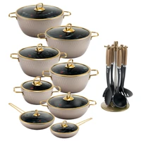 سرویس قابلمه و تابه گرانیت 23 پارچه ام جی اس مدل ماینز کد 003