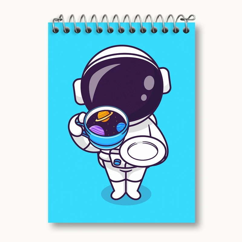 دفتر یادداشت 50 برگ خندالو مدل فضانورد کد 25072