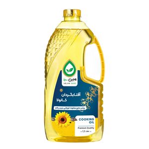 روغن مایع آفتابگردان و کانولا وجین سبز - 1500 میلی لیتر