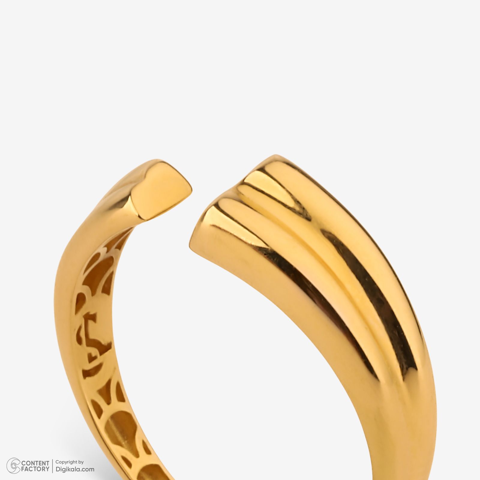 انگشتر طلا 18 عیار زنانه گلدم مدل R345008 سایز 50 -  - 7