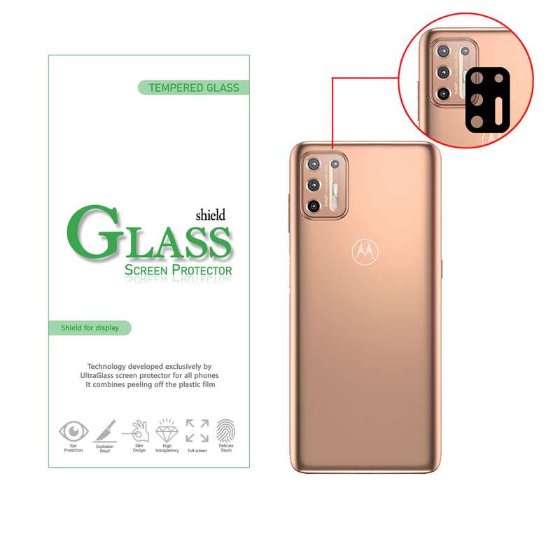  محافظ لنز دوربین شیلد گلس مدل LFUL مناسب برای گوشی موبایل موتورولا Moto G9 Plus